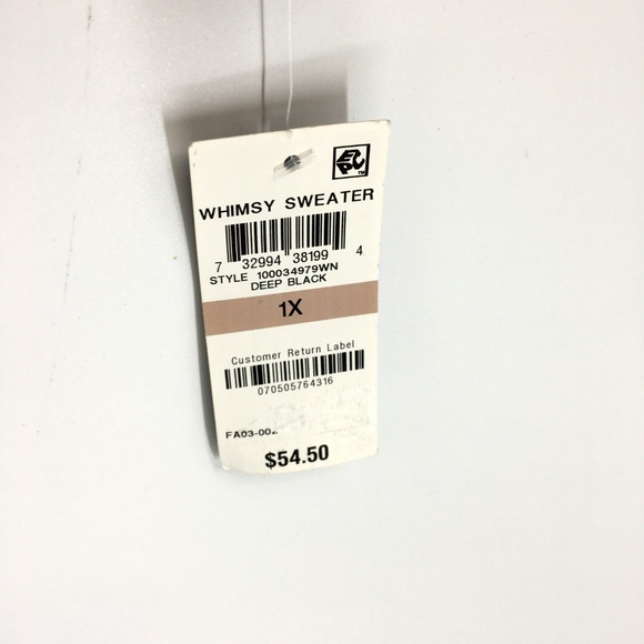 Karen Scott Black Ugly Christmas Sweater With Candy Cane Print - Picture 5 of 8